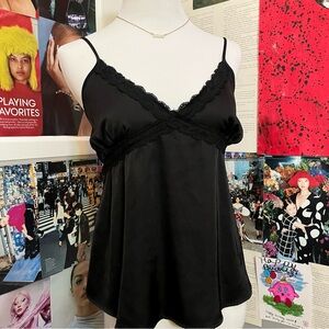 Hippie Rose Black Lace Detail Top